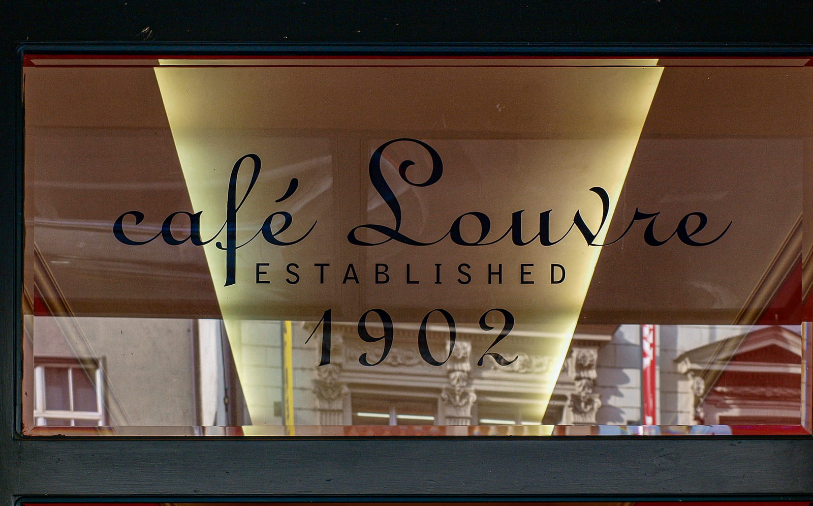 Cafe Louvre Sign