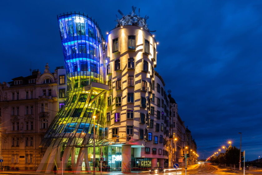 Dancing House Night Colors