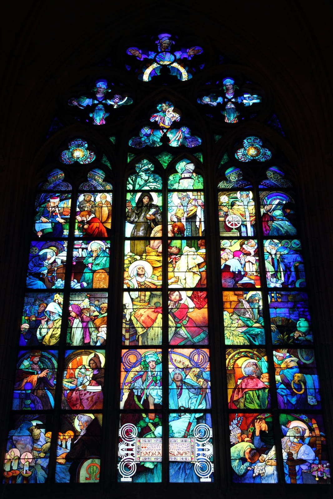 Mucha Stained Glass Window St Vitus Cathedral