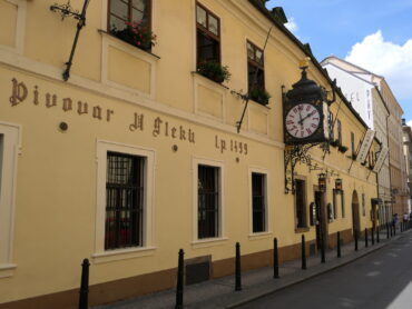 U Fleku Clock Sign Brewery