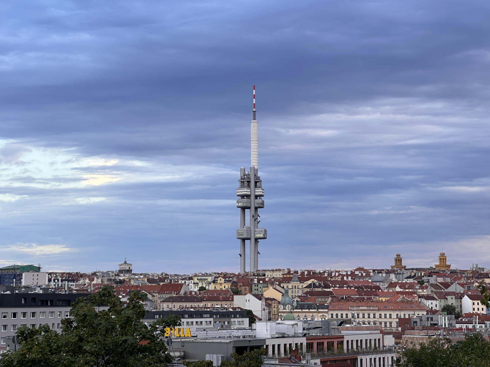 Zizkov Tower From Vitkov Hill