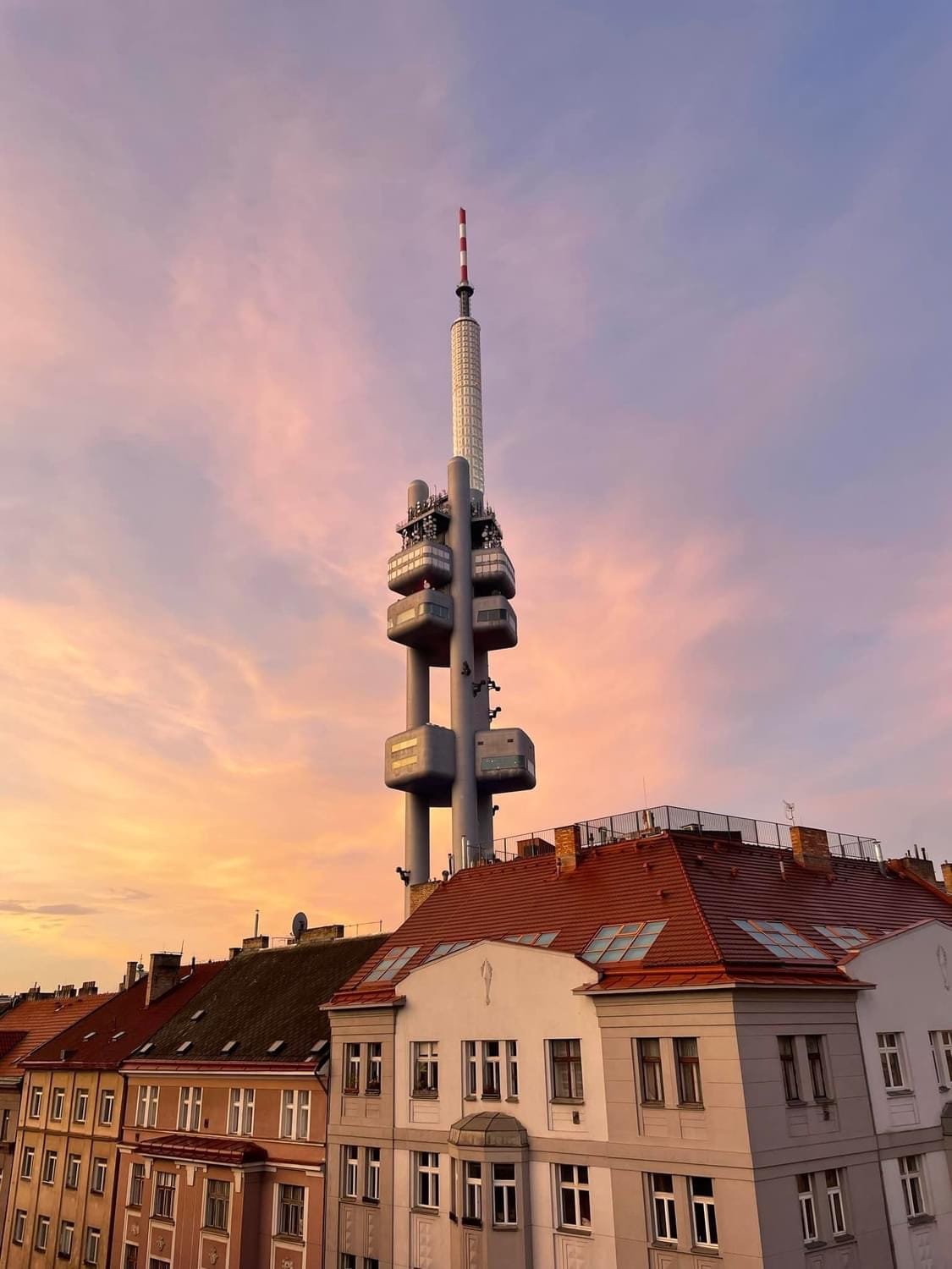 Zizkov Tower Sunset